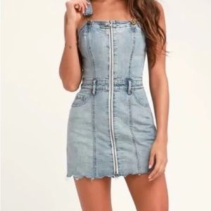 Pistola Denim Overall Dress